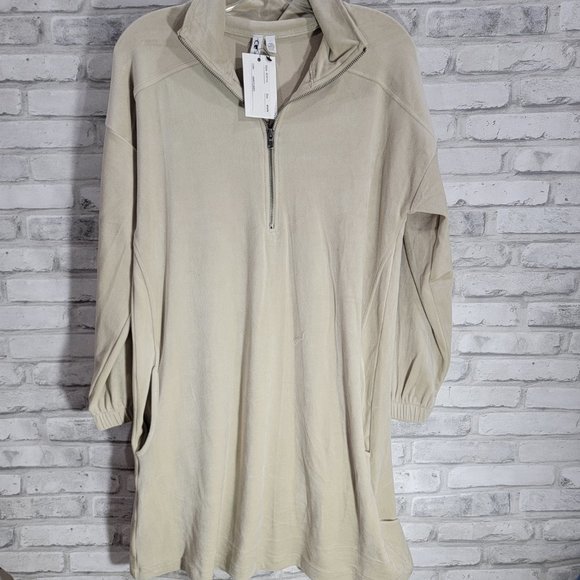 Cable & Gauge GaryLinen Tunic Medium Sweater Tunic 1/4 Zip Medium New Tags - Picture 8 of 9